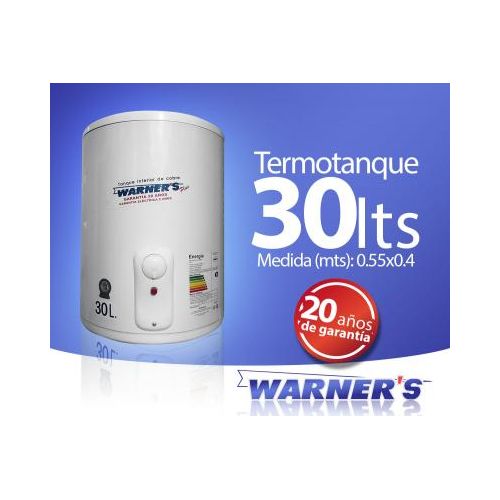 Calentador Warner´s 30 litros tanque de cobre