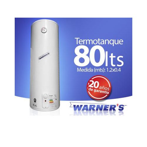 Calentador Warner´s 80 lts. cobre