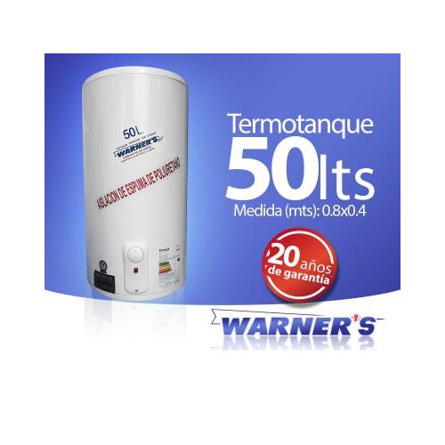 Calentador Warner´s 50 lts. cobre