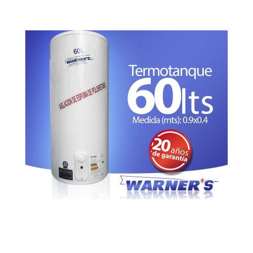 Calentador Warner´s 60 lts. cobre