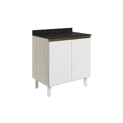 Mueble De Cocina Bajo Mesada 4 Patas 2 Puertas 80cm - Soy Hogar Muebles