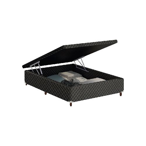 Cama Base Baul Sommier 2 Plazas Base Baul - Soy Hogar Muebles