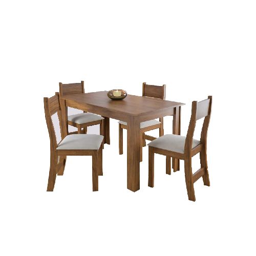 Juego De Comedor 4 Sillas Mesa Rectangular - Soy Hogar Muebles