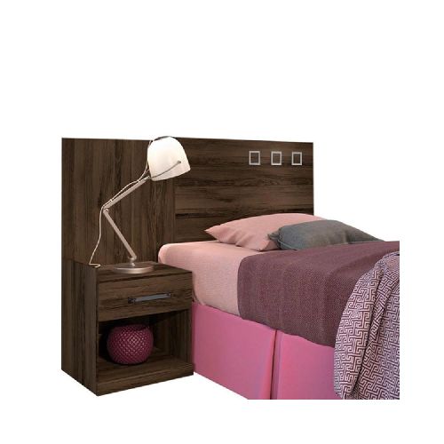 Respaldo Somier Cama Sommier 1 Plaza Mesas De Luz - Soy Hogar Muebles