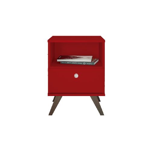 Mesa De Luz Linea Retro Living Dormitorio 1 Cajon Ro Rt3019 - Soy Hogar Muebles