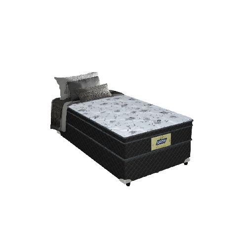 Sommier Somier 1 Plaza Resortes Conjunto Gladiador 0.90 - Soy Hogar Muebles