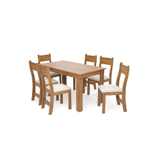 Juego De Comedor 6 Sillas Mesa Mdp - Soy Hogar Muebles