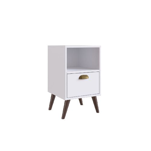 Mesa De Luz Living Dormitorio 1 Cajon Auxiliar Mesita - Soy Hogar Muebles