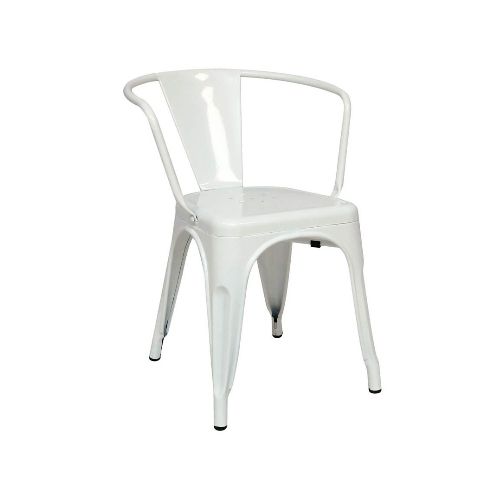 Silla de comedor estilo Tolix c/brazo  