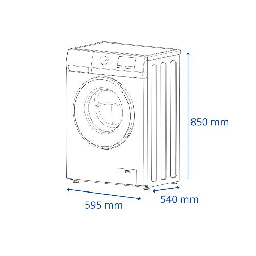 LAVARROPAS JAMES 8 kg Lr 8140 inv bl Blanco  