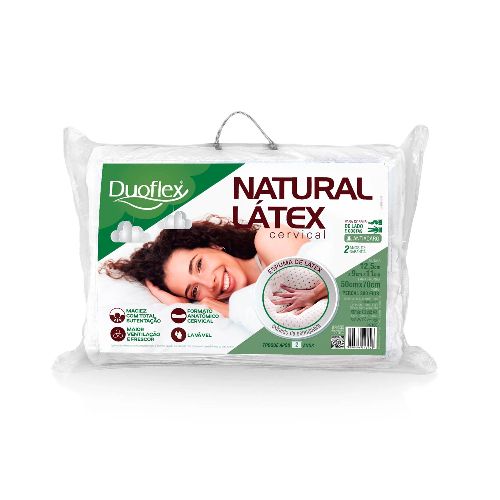 Almohada duoflex Látex Blanco Latex cervical ln2100  