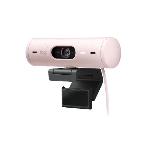 Webcam Logitech Brio 500 Rosa AMR USB C - Thot Computación