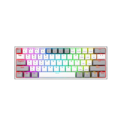 Teclado Redragon Fizz Pro Blanco/Gris Mecánico RGB - Thot Computación