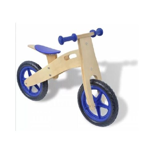 Bicicleta para niños de madera azul - sin pedales tipo chivita