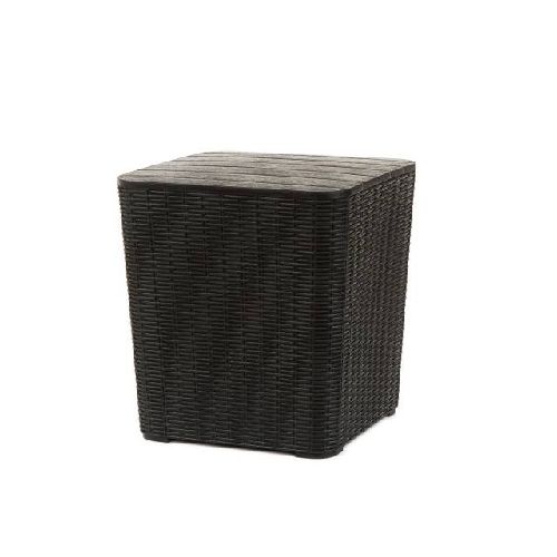 Mesa Ratona auxiliar Patio Jardin Exterior modelo Capri negra