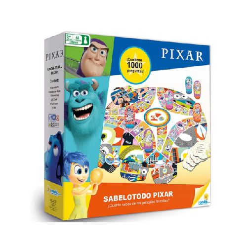 Juego de caja Sabelotodo Pixar juego de mesa