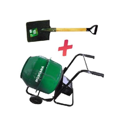 Hormigonera Montana de 1 HP / 140 lts (media bolsa) + Pala de regalo!!