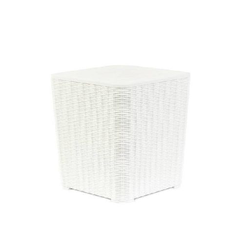 Mesa Ratona auxiliar Patio Jardin Exterior modelo Capri blanca