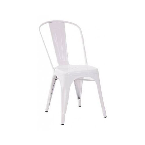 Silla Tolix de metal - Blanca