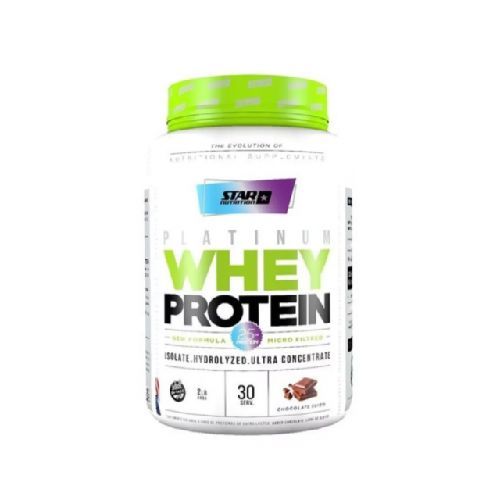 Whey Protein Star Nutrition sabor Chocolate pote 907grs.