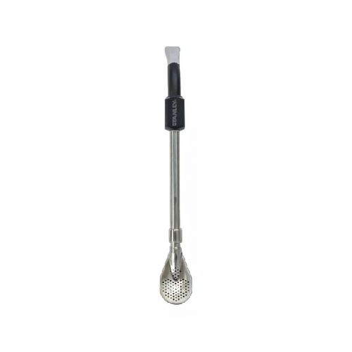 Bombilla Para Mate Stanley Spoon Acero Inox. Color Negro