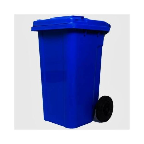 Tacho contenedor de basura azul 240 lts