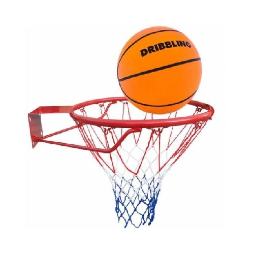 Aro de basketball + pelota + red profesional - juego basquetball jardin