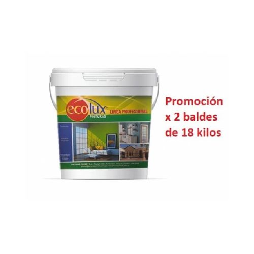 Promo x 2 Membrana Líquida Impermeabilizante 18+18Kg.Ecolux