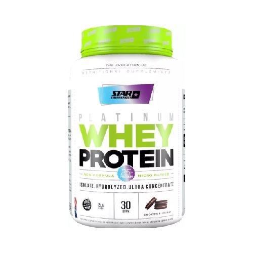 Whey Protein Star Nutrition sabor Cookies & cream pote 907grs.