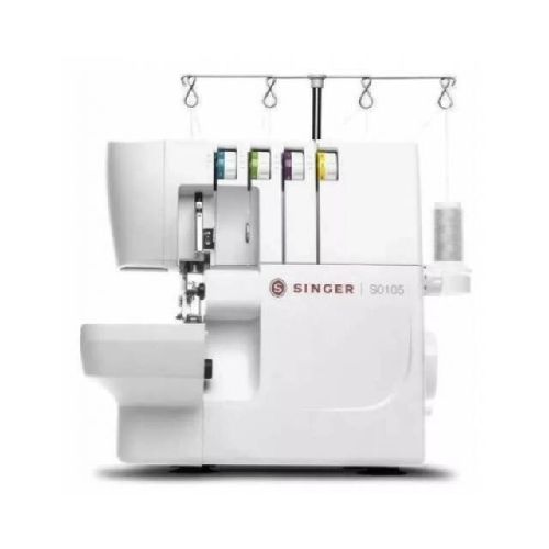 Máquina de coser overlock Singer S0105 portable blanca