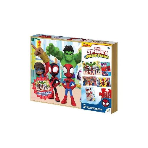 Spidey Amazing Friends Puzzle 5 En 1