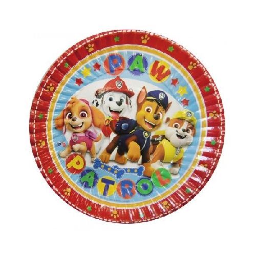 Plato Descartable x 8 - Paw Patrol