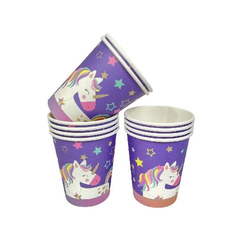 Vaso Descartable Unicornio x 10 un