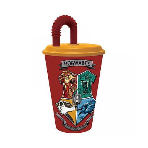 Vaso con sorbito 430 ml - Harry Potter