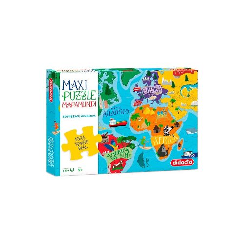 Puzzle Planisferio 50 pcs - Didacta