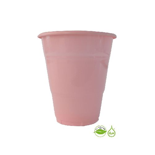 Vaso Rosado Biodegradable x 10 un 360 ml