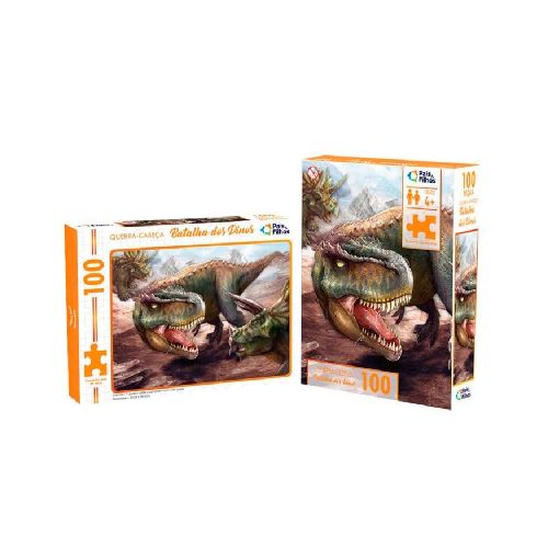 Puzzle Batalla De Dinos 100 Piezas