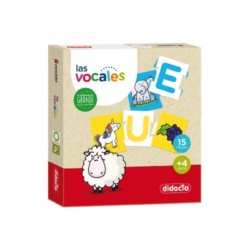 Las Vocales Puzzle Infantil 15 Piezas Didacta