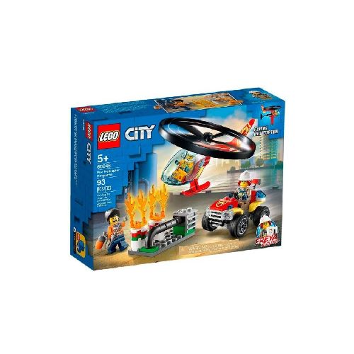 Bloques Lego Fire Helicóptero 93 Pcs