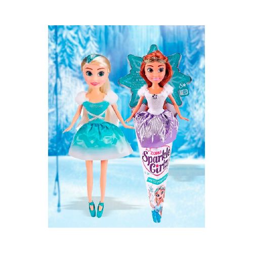 Muñeca Sparkle Girlz Princesa Invierno Celeste