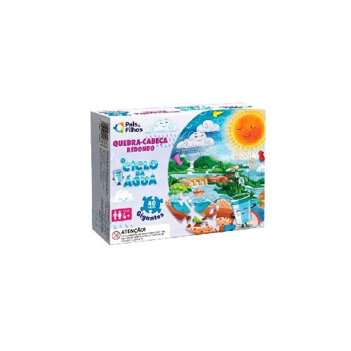 Puzzle Ciclo Del Agua Redondo 40pcs