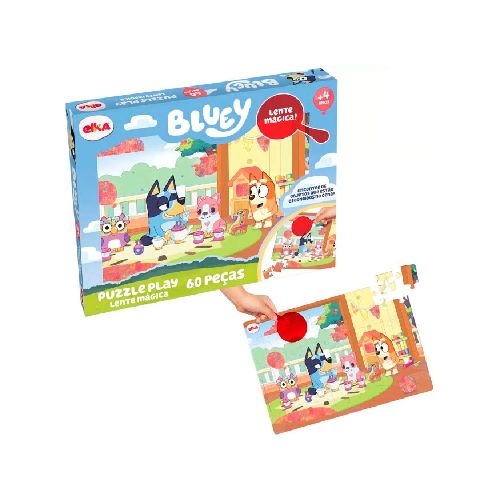 Puzzle Bluey 60 Piezas Lente Mágica