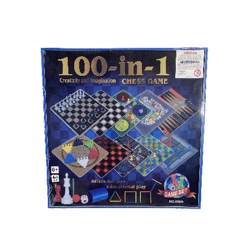 Juego de Caja 100 en 1 - Juegos de Mesa para Niños y Adultos, Diversión para 2 a 8 Jugadores  