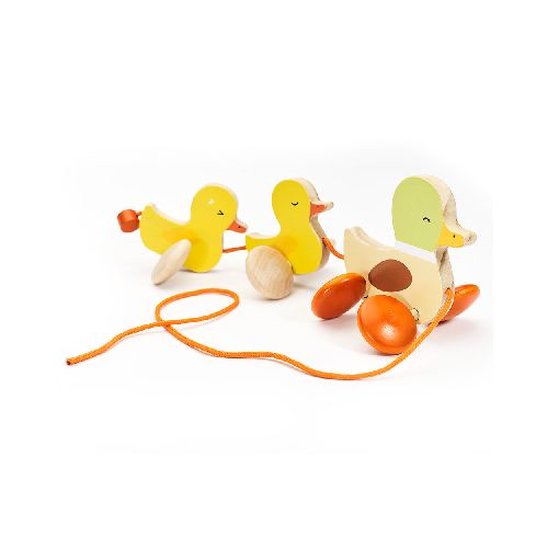 Patitos de Arrastre de Madera - Classic World  