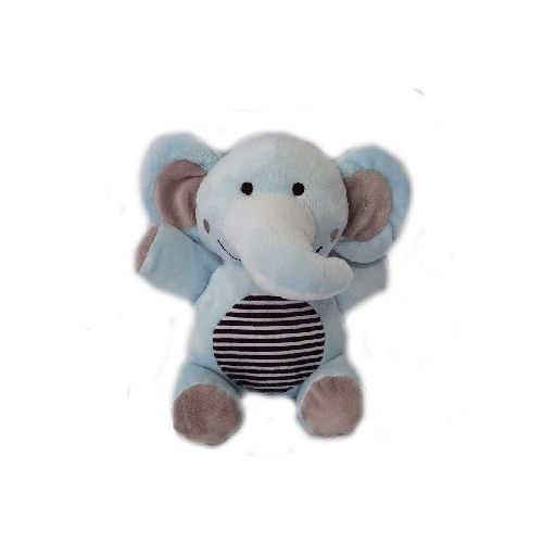 Peluche Sonajero Elefante Celeste - 25 cm de Ternura y Diversión  