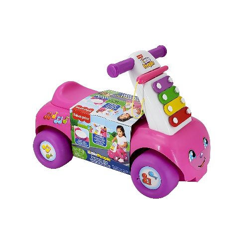 Buggie Fisher Price Rosa con Xilófono y Tambor – ¡Diversión Musical y Movimiento para los Más Pequeños!  