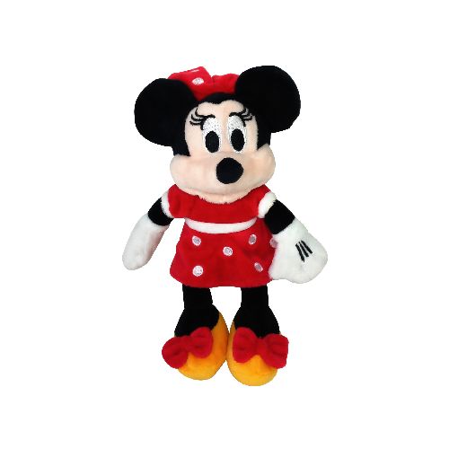 Peluche Minnie 40 cm con Vestido Clásico Rojo - Producto Original Disney  