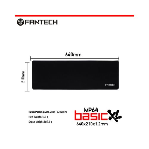 MOUSEPAD BASIC MP64XL FANTECH - NEGRO