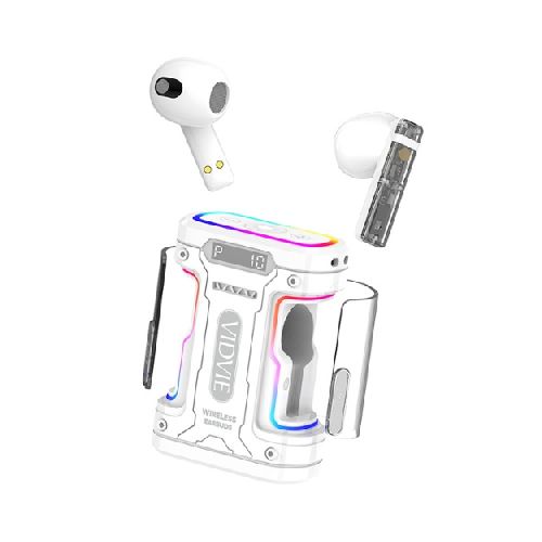 AURICULARES TWS BT879 CYBERPUNK WHITE VIDVIE