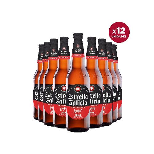 CERVEZA ESTRELLA GALICIA 600 ML X 12